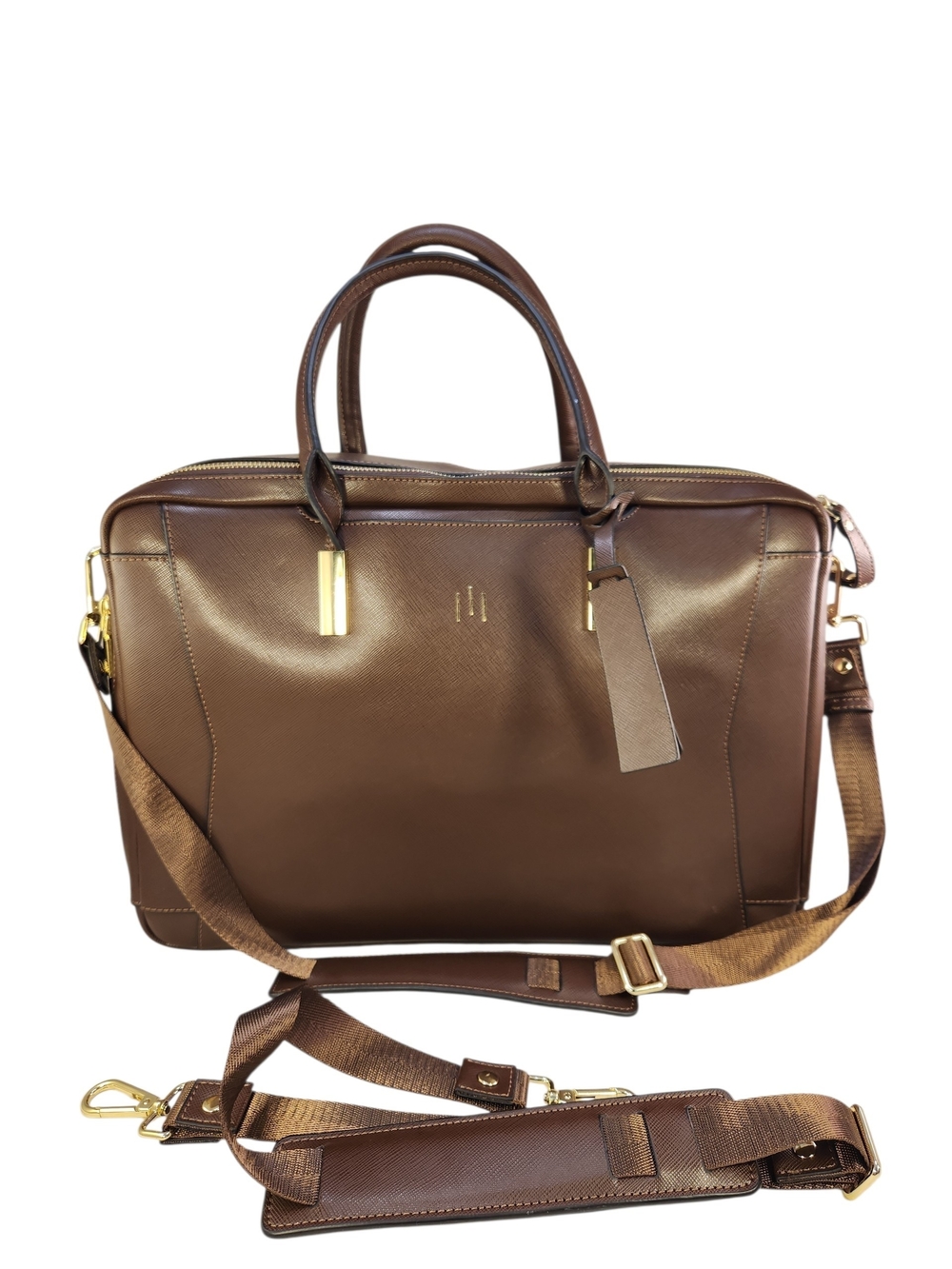 LA MANSIO MODULAR CONVERTIBLE HAND SHOULDER BACKPACK BROWN LEATHER NEW PURSE BAG